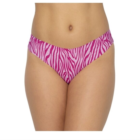 NWT No Boundaries Junior's No Show Thong Panty 3-pack Size pink L - Picture 4 of 6